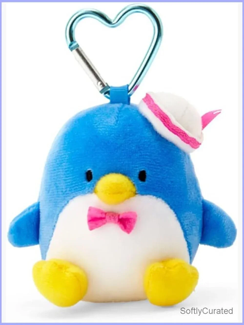 Sanrio Mini Mascot Holder Keychain 2023 Tuxedo Sam Plush Charm
